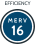 Efficiency MERV 16